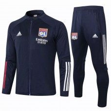 Olympique Lyonnais Presentation Football Tracksuit Navy 2021