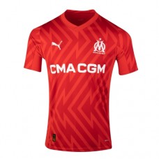 2023-24 Olympique de Marseille Men's  Red Goalkeeper Jersey