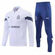 2022-23 Olympique Marseille White Training Technical Soccer Tracksuit