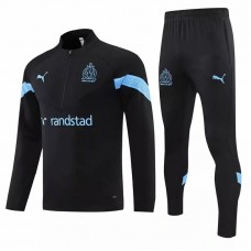 2022-23 Olympique Marseille Black Training Technical Soccer Tracksuit