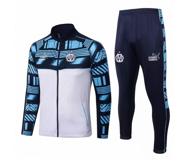 2022-23 Olympique Marseille Blue Training Presentation Soccer Tracksuit