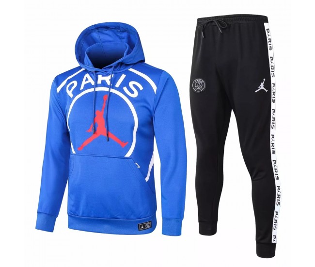 PSG X Jordan Blue Soccer Presentation Tracksuit 2020