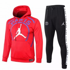 PSG X Jordan Red Soccer Presentation Tracksuit 2020