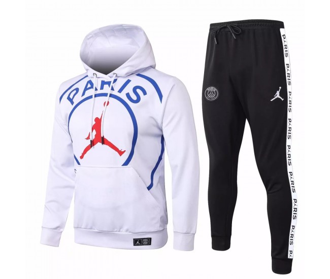 PSG X Jordan White Soccer Presentation Tracksuit 2020