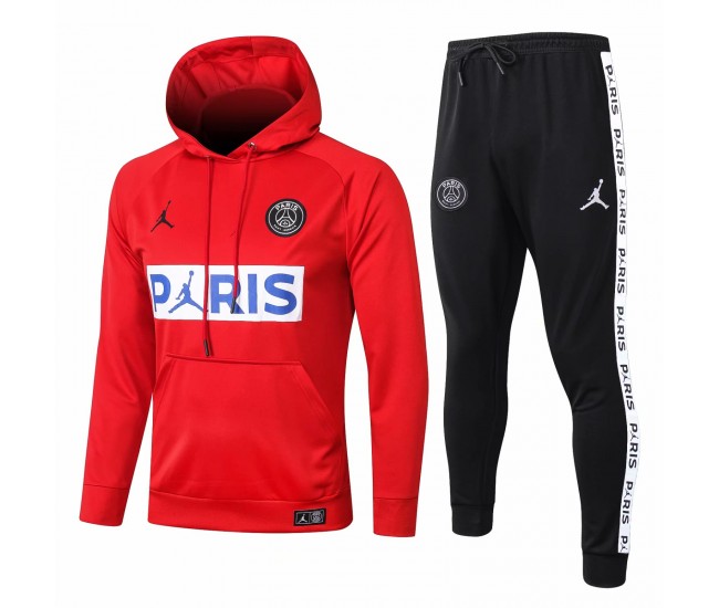 Jordan X PSG Red Soccer Presentation Tracksuit 2020