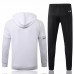 PSG Jordan Soccer Presentation White Tracksuit 2020