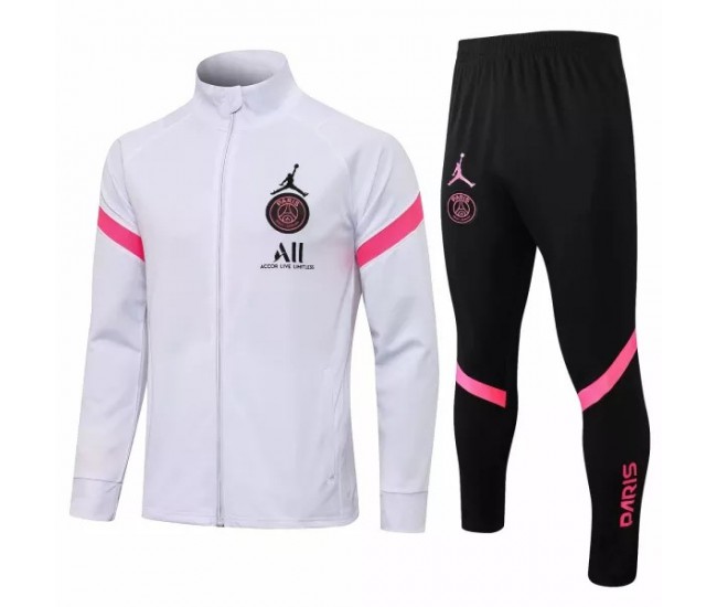 2021 PSG X Jordan White Training Soccer Tracksuit