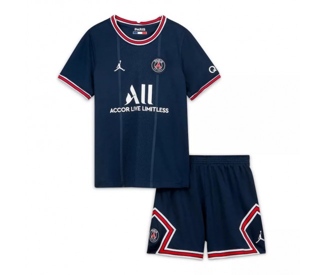 2021 2022 PSG Jordan Home Kids Kit