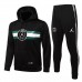 2021-22 PSG X Jordan Hooded Black Training Technical Soccer Tracksuit