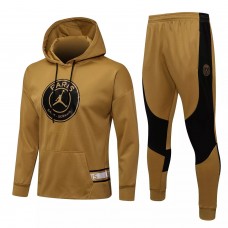 2021-22 PSG X Jordan Hooded Golden Training Technical Soccer Tracksuit 2021-22 PSG X Jordan Hooded Golden Training Technical Soccer Tracksuit