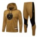 2021-22 PSG X Jordan Hooded Golden Training Technical Soccer Tracksuit