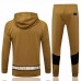 2021-22 PSG X Jordan Hooded Golden Training Technical Soccer Tracksuit