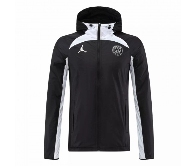 2022-23 PSG Jordan Mens Black Windrunner Soccer Jacket