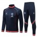 2021-22 Jordan X PSG Navy Training Presentation Soccer Tracksuit