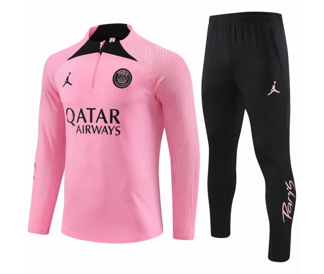 23-24 Jordan PSG Pink Training Technical Soccer Tracksuit