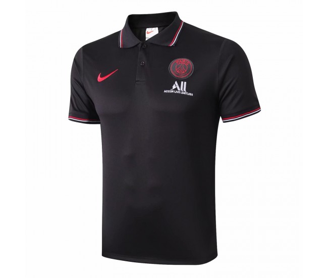 PSG Nike Polo Black Shirt 2019-2020
