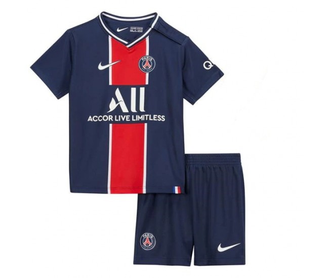 Paris Saint Germain Home Kids Kit 2020 2021