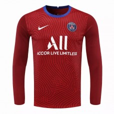 Paris Saint Germain Goalkeeper Long Sleeve Shirt Red 2021