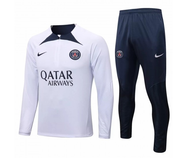 2022-23 PSG White Training Technical Soccer Tracksuit