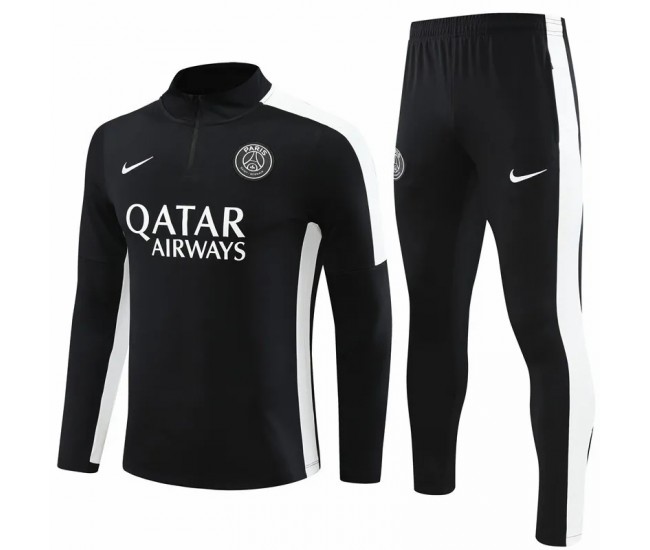 23-24 PSG Black Training Technical Soccer Tracksuit