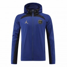 2022 PSG Jordan Blue All Weather Windrunner Soccer Jacket
