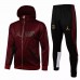 PSG Jordan Football Presentation Burgundy Tracksuit 2021 2022