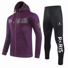 PSG Jordan Football Presentation Purple Tracksuit 2021