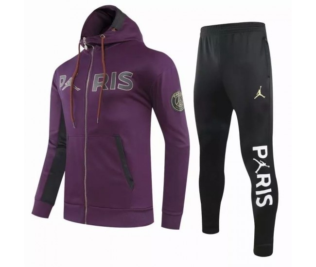 PSG Jordan Football Presentation Purple Tracksuit 2021