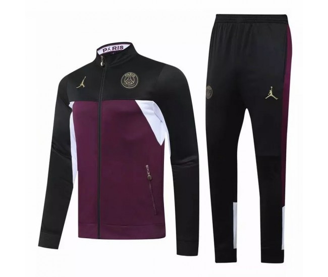 PSG Jordan Football Training Presentation Tracksuit Black 2021