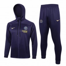 23-24 PSG Navy Hooded Presentation Soccer Tracksuit