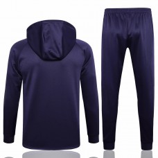 23-24 PSG Navy Hooded Presentation Soccer Tracksuit