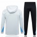 24-25 PSG Mens White Training Hooded Technical Tracksuit