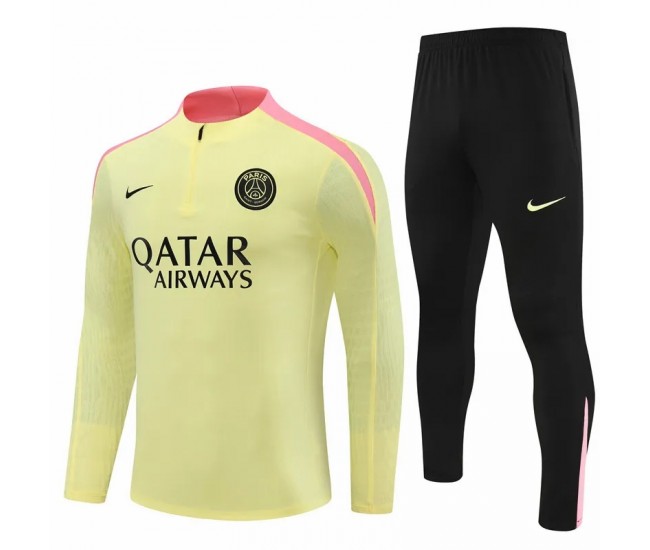 24-25 PSG Mens Yellow Training Technical Tracksuit