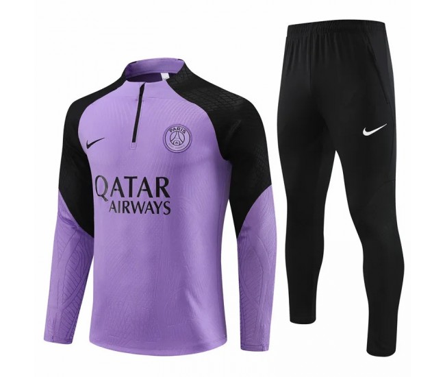 23-24 PSG Purple Training Technical Soccer Tracksuit