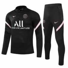 2021 Nike PSG Training Technical Soccer Tracksuit Black