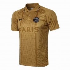 PSG Training Polo Shirt Gold 2021 2022