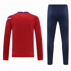 PSG Training Technical Football Tracksuit Crew Neck Red 2021