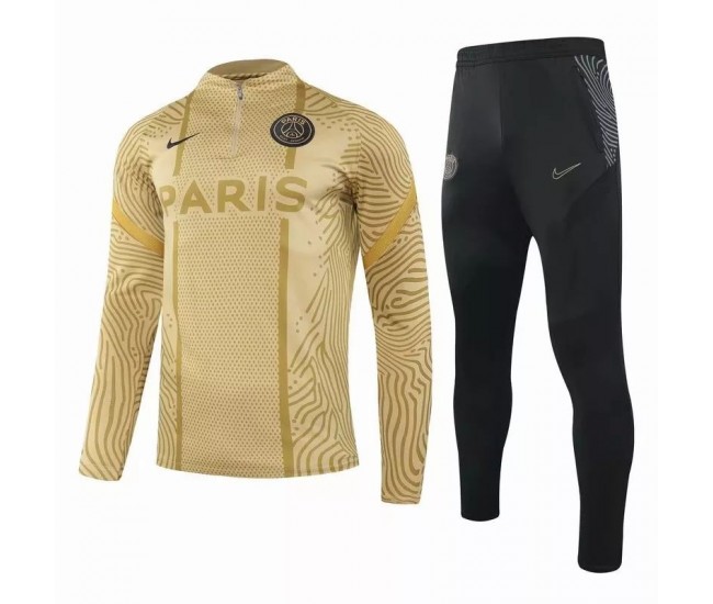 Psg Training Technical Football Tracksuit Suit 50th Anniversary Gold 2021