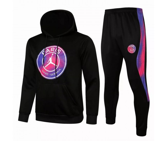 PSG X Jordan Black Football Presentation Tracksuit 2021 2022