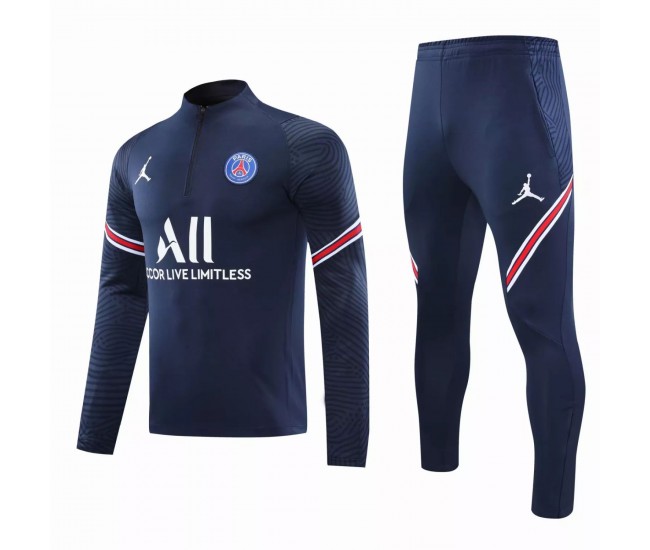 PSG X Jordan Football Technical Training Navy Tracksuit 2021