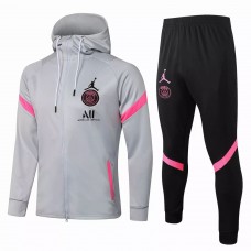 PSG X Jordan Technical Football Tracksuit Grey ​2021 2022