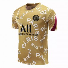 PSG X Jordan Training Shirt Gold 2021