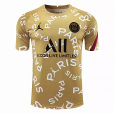 PSG X Jordan Training Shirt Gold 2021