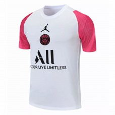 PSG X Jordan Training Shirt White Pink 2021 2022