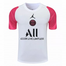 PSG X Jordan Training Shirt White Pink 2021 2022