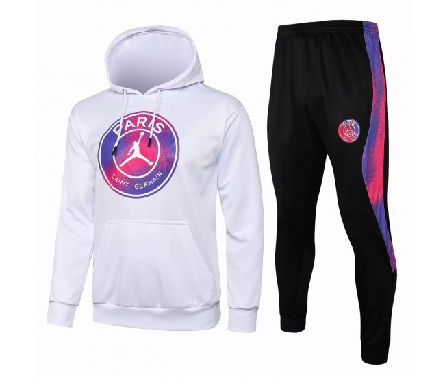 PSG X Jordan White Football Presentation Tracksuit 2021 2022