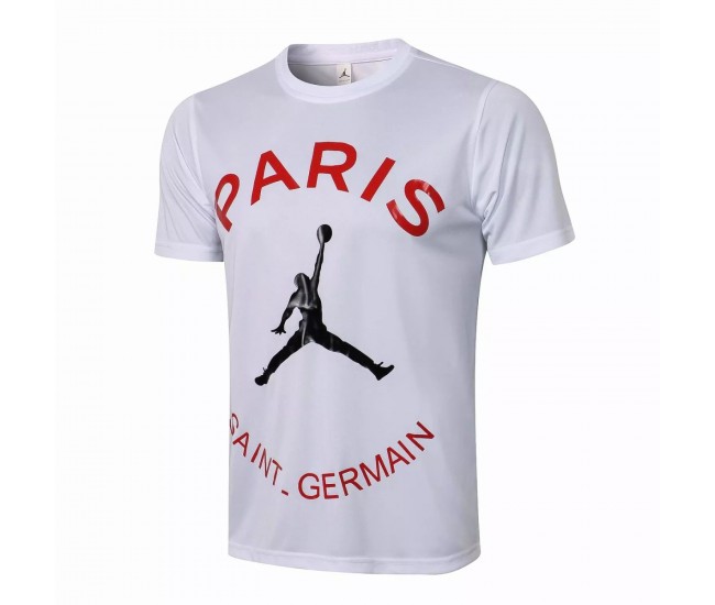 PSG X Jordan Wordmark Shirt White 2021 2022