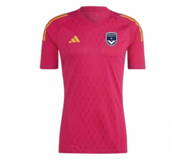 2023-24 FC Girondins De Bordeaux Men's Pink Goalkeeper Jersey
