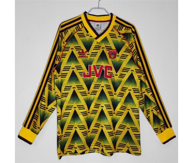 1990-1992 Arsenal FC Long Sleeve Away Retro Jersey 