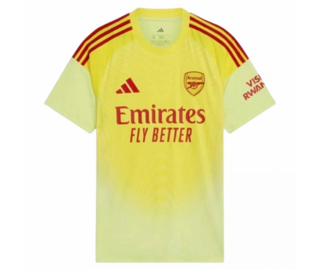 25-26 Arsenal FC Mens Home Goalkeeper Soccer Jersey 